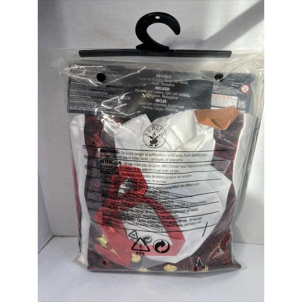 Children's Halloween Costume Transylvanian Vampire Size 3-4 Years Rubie's